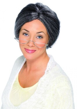 Smiffys.com Paruka babička šedá