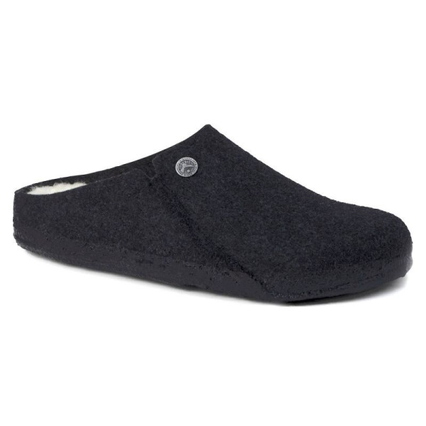 Dámské/pánské zateplené pantofle Birkenstock Anthracite wool felt narrow narrow (1015084) 37