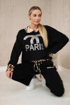 Set Paris Sweatshirt + Hose černý UNI