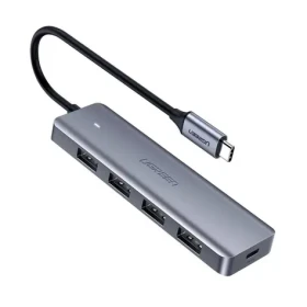 UGREEN USB-C 3.0 To 4 Ports HUB šedá / rozbočovač 4x USB / až 5 Gb/s (70336)