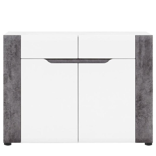 Komoda Brando B02 bílá/Beton 2d2s