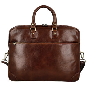 Luxusní kožená business taška Benedikt, hnědá