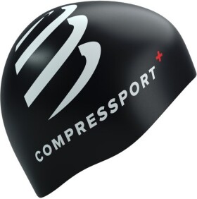 Compressport Swim cap cu00098b-910-0tu - Plavecká čepice Compressport Swim Cap - BLACK/WHITE