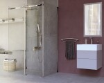 DEANTE - Hiacynt chrom Sprchová stěna, boční, 90 cm KQH_031S