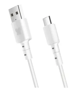 BonBon Datový a nabíjecí kabel s konektory USB-USB-C 1m (BON-DC-WH)