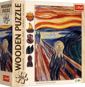 TREFL Dřevěné puzzle Art: Edvard Munch - Výkřik