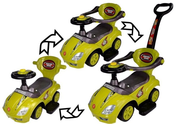 Mamido Dětské odrážedlo 3v1 Mega Car žluté