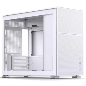 Jonsbo D31 Screen bílá / Micro-ATX / 1x USB-C 3.1 / 1x USB-A 3.0 / bez zdroje / průhledná bočnice / displej (D31 STD WHITE SC)
