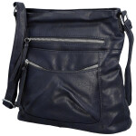 Trendy dámská koženková crossbody kabelka Tizia, tmavě modrá