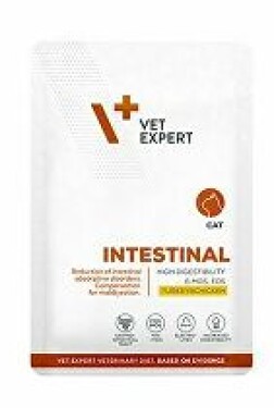 VetExpert VD 4T Intestinal Cat Turkey&Chick.kapsa 100g