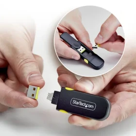 StarTech Blokovač USB-A portů se zámkem a klíčem / Blokovač USB portů / USB Typ-A / plast (USB-A-PORT-BLOCKER)