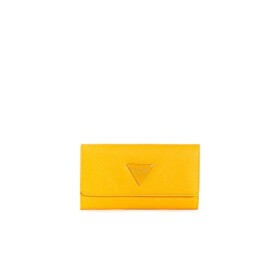 Outlet - GUESS peněženka Abree Slim Wallet žlutá Žlutá