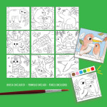 Carioca Carioca, 43618, ARTivity, omalovánky s barvami, Divoká zvířáta