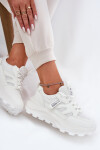 Dámské Sportovní Boty Sneakers Na Tlusté Podešvi Bílé Prononice 38