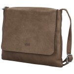 Trendy dámská koženková crossbody kabelka Korteri new, taupe