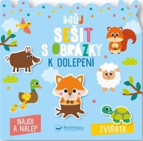 Můj sešit obrázky dolepení Zvířata