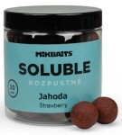 Mikbaits Rozpustné boilies Soluble Jahoda 250ml - 24mm,Mikbaits Rozpustné boilies Soluble Jahoda 250ml - 24mm