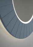 SAPHO - LUMIRO STRIP kulaté zrcadlo s LED osvětlením v rámu ø 90cm, siena LR950-4242S