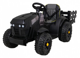 Mamido Dětský elektrický traktor Farmer s vlečkou a lopatou černý
