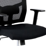Kancelářská židle, houpací mechanismus, černá síťovina, KA-B1012 BK