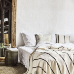 House Doctor Povlak na polštář Fly Off-White 50 × 50 cm, krémová barva, textil