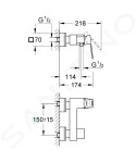 GROHE - Eurocube Sprchová baterie, chrom 23145000