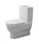 DURAVIT - Starck 3 WC kombi mísa, Vario odpad, s WonderGliss, alpská bílá 01280900641