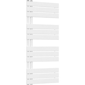 CERANO - Koupelnový radiátor Theo - asymetrické připojení 50mm - 575 W - bílá lesklá - 1200x500 mm CER-062725