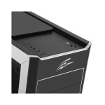 EVOLVEO Ray 4 CR černo-červená / ATX / 2x USB 2.0 + 1x USB 3.0 / 3x 120 mm (LED) / bez zdroje / průhledná bočnice (CAER4CR)