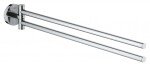 GROHE - QuickFix Start Dvojitý držák ručníků, délka 44 cm, chrom 41183000