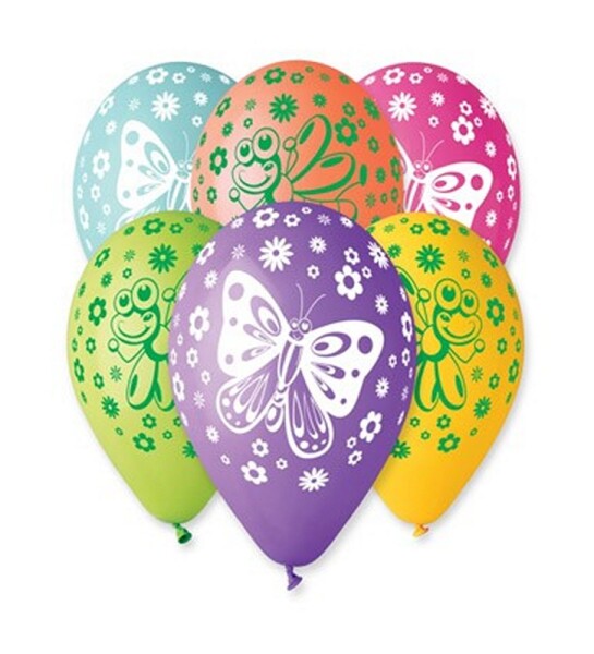 Gemar Balloons Latexový balonek s potiskem Motýli 1