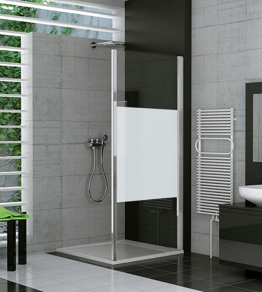 SanSwiss TOPF 0900 50 51 Boční stěna 90 cm, aluchrom/linie