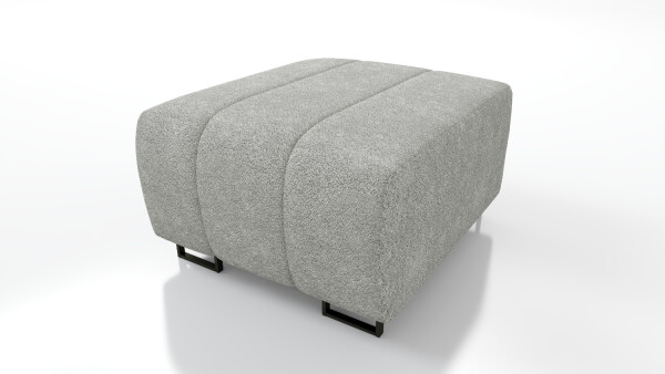 FRONTI Taburet RAGNAR - světlešedý - bouclé - Centaur 2