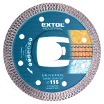 EXTOL INDUSTRIAL 8703041 Kotouč diamantový, turbo Thin Cut, 115x1,2mm, 22,2mm
