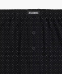 Boxerky Atlantic 2MBX-058 A'2 S-2XL černo-černá S