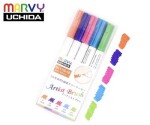 Marvy Umělecké fixy se štětcovým hrotem Artist Brush sada 5ks VIVID