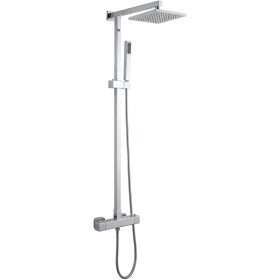 CERANO - Sprchový nástěnný sloup Elma - termostatická sprchová baterie - chrom CER-423607
