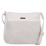 Trendy dámská koženková crossbody kabelka Pita, šedá