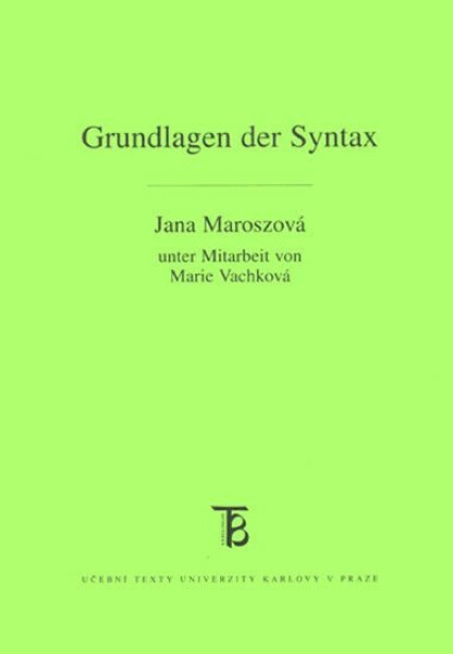 Grundlagen der Syntax - Jana Maroszová