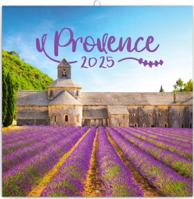 Poznámkový kalendář Provence 2025, voňavý, 30 30 cm