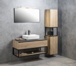 SAPHO - AROWANA zrcadlo v rámu 100x50cm, černá mat AWB1050