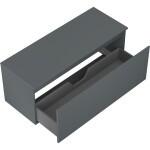 MEXEN/S - Orio koupelnová skříňka pod umyvadlo 120 cm s deskou, 1 šuplík, grafit mat 91A10-12047-1-BFC66