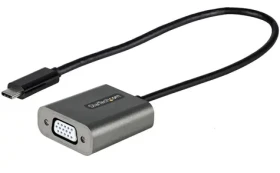 StarTech adaptér USB-C na VGA bílá / Adaptér / 1920x1200 / vestavěný kabel 0,3 m (CDP2VGAEC)