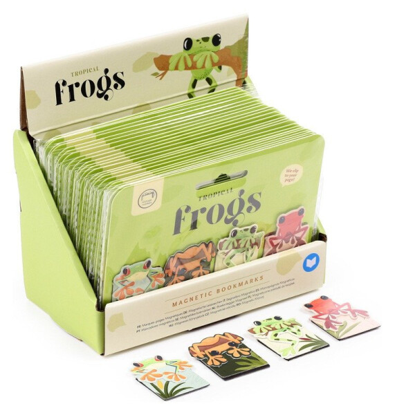 Záložky do knihy magnetické 4ks - Žába