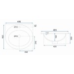 REA - Zápustné umyvadlo Dalia REA-U4122
