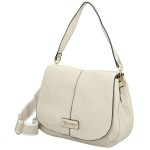 Trendy dámská koženková kabelka na rameno Coveri Grayson new, krémová