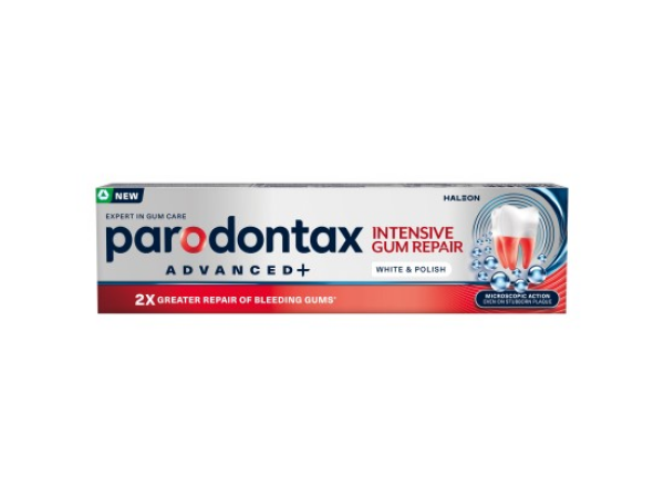 Parodontax Advanced+ Intensive Gum Repair White & Polish zubní pasta s fluoridem 75 ml