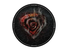 Genesis Tellur 400 Round Lava černá / podložka pod židli / 100 x 100cm (NDG-2064)
