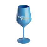 SPOLUPIČKY - modrá nerozbitná sklenice na víno 470 ml