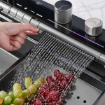REA - Multifunkční ocelový dřez 10 v 1 Alonzo Brush Nickel ZLE-06420